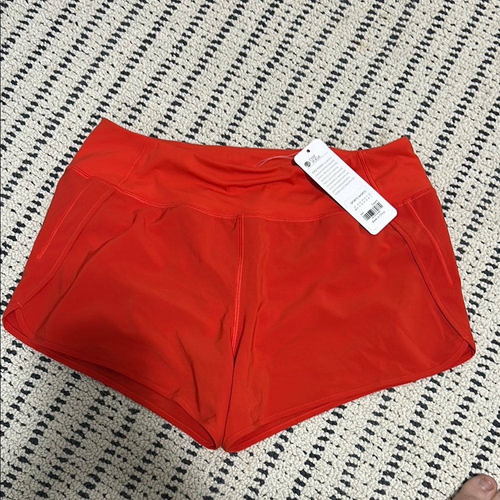 Women's Red Athletic Shorts